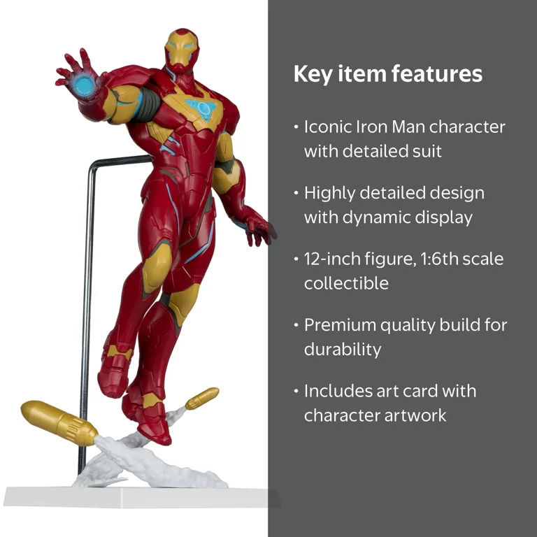 Marvel 12in Action Figure - Iron Man - McFarlane Toys - Walmart.com Marvel 12in Action Figure - Iron Man - McFarlane Toys - Walmart.com