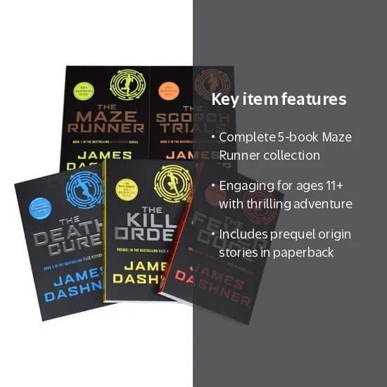 James Dashner, The Maze Runner Series Collection, 5 Books Set