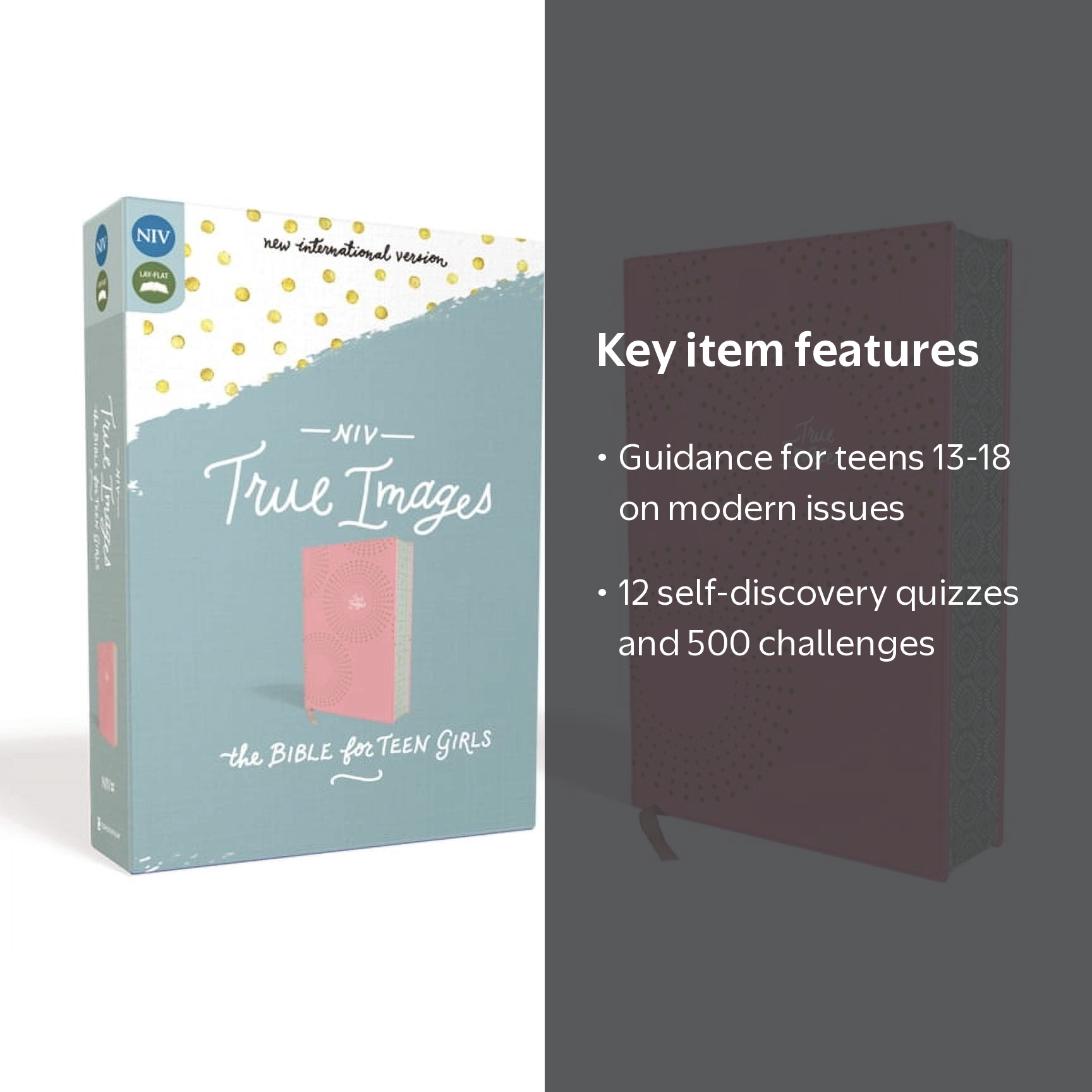 NIV, True Images Bible, Imitation Leather, Pink: The Bible for