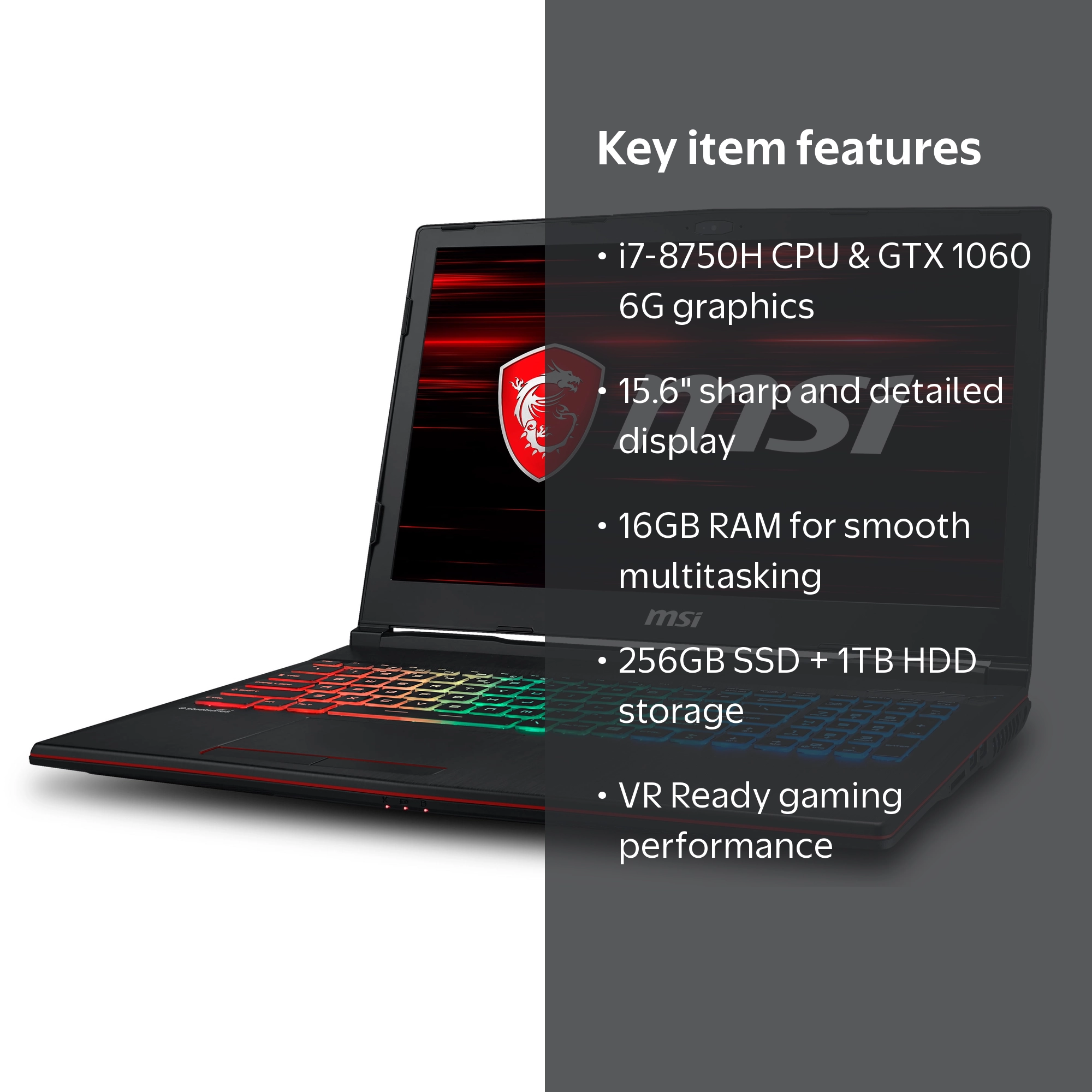 MSI GP63 Leopard-077 15.6