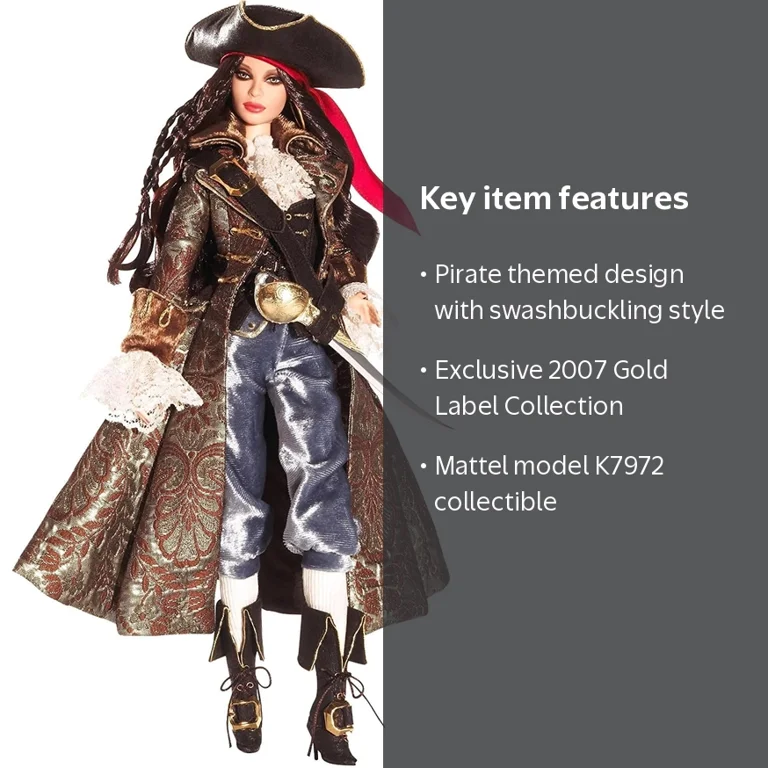 Barbie Gold Label Pirate Doll, 2007, with Accessories - Walmart.com