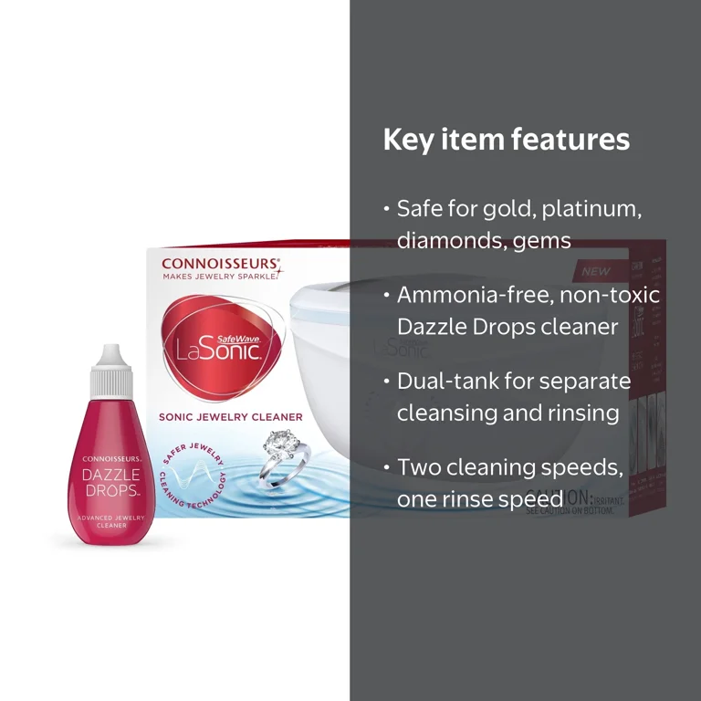 Connoisseurs LaSonic SafeWave Sonic Jewelry Cleaner Machine with
