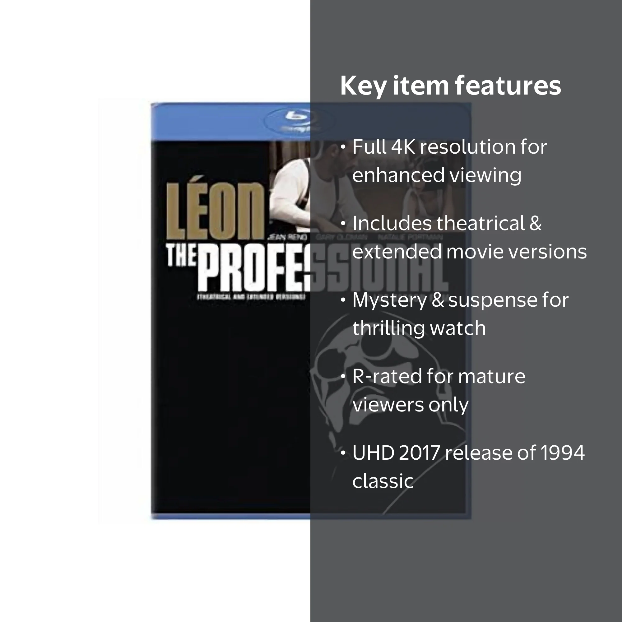 Leon, The Professional - Top Hitman Action & Suspense Movie (Blu