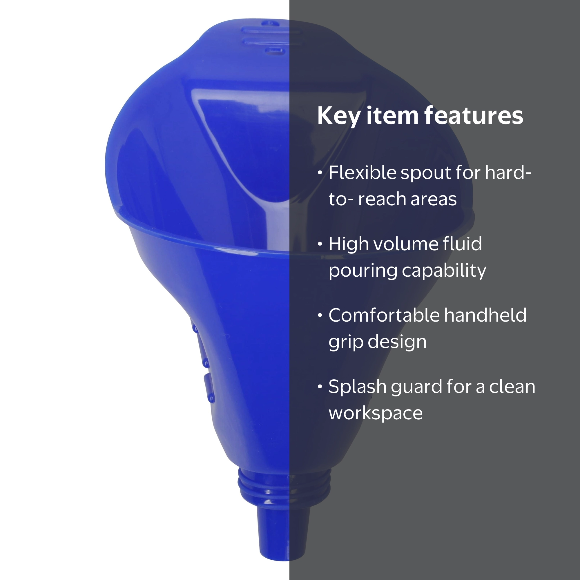 Hyper Tough Plastic Flex Funnel Large Opening Automotive Accessory