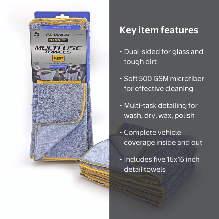 Platinum Series Pro Spec Twisted Terry Multi-Use Detail Towel