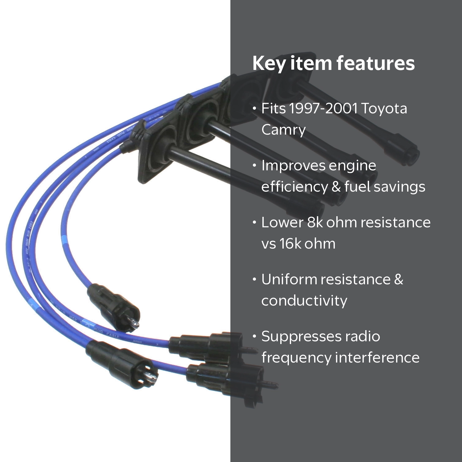 NGK Ignition Wire Set TE58 for 97-01 Camry, 98-00 RAV4 + more