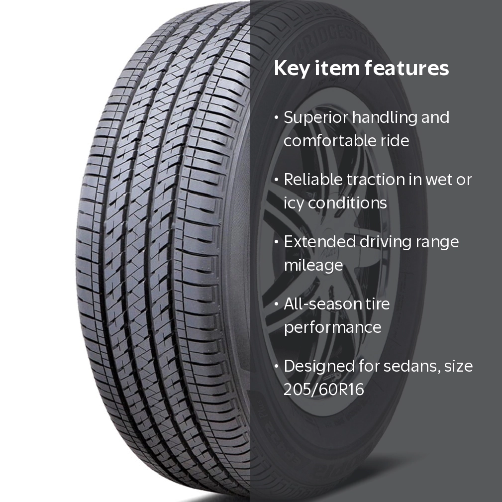 Bridgestone Ecopia EP422 Plus 205/60R16 92 H Tire, All Season