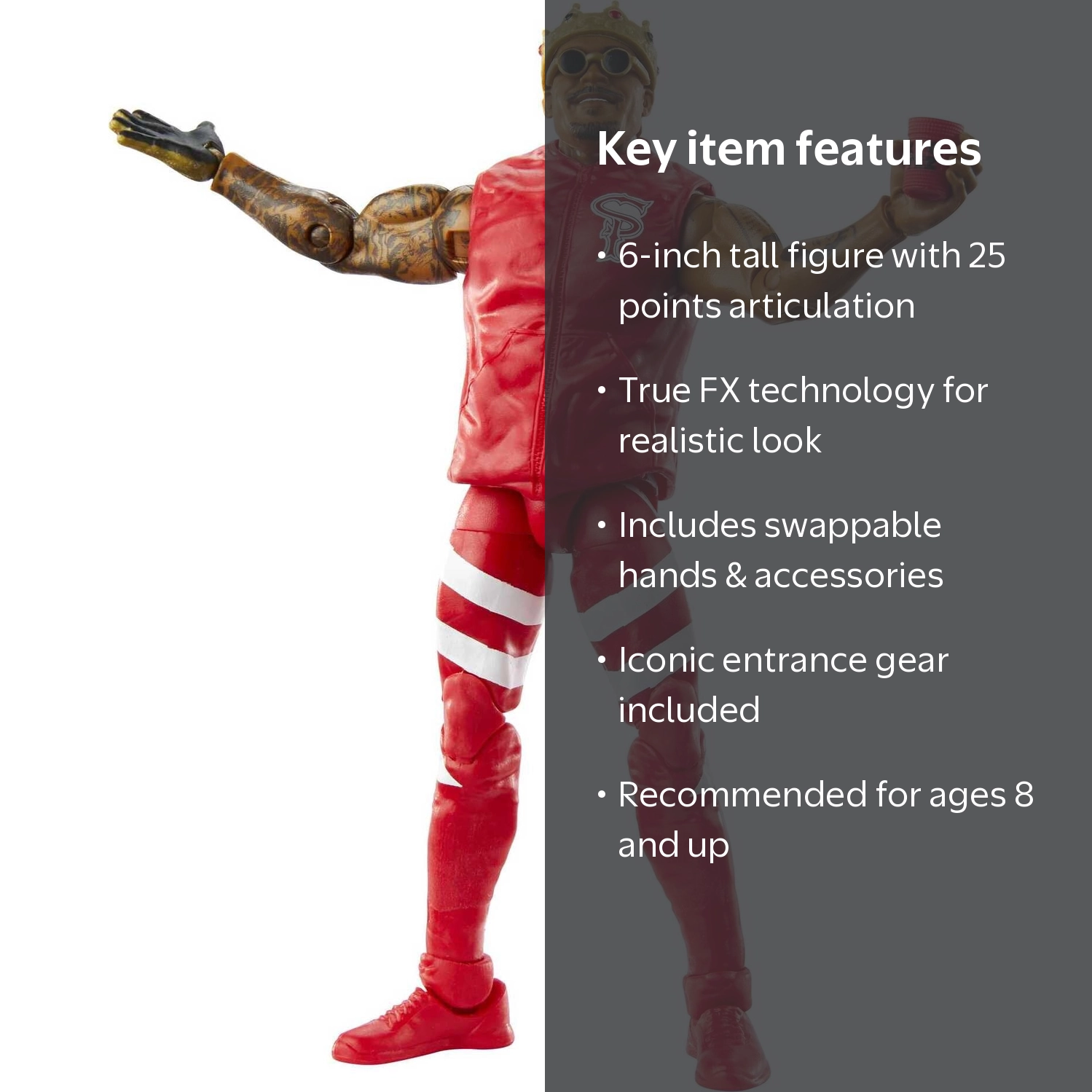 WWE, WWE Montez Ford Elite Collection Action Figure, 6-Inch