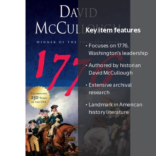 David McCullough, 1776, Hardcover, America's story of conflict
