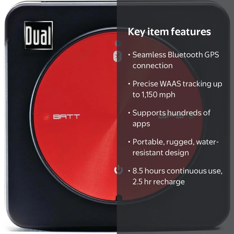 Dual, Portable Bluetooth GPS Receiver, XGPS150A, Black - Walmart.com