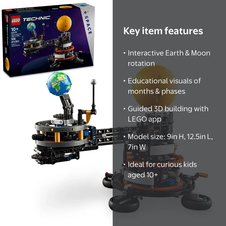 LEGO, Planet Earth and Moon in Orbit, 42179, 526 Pieces - Walmart.com