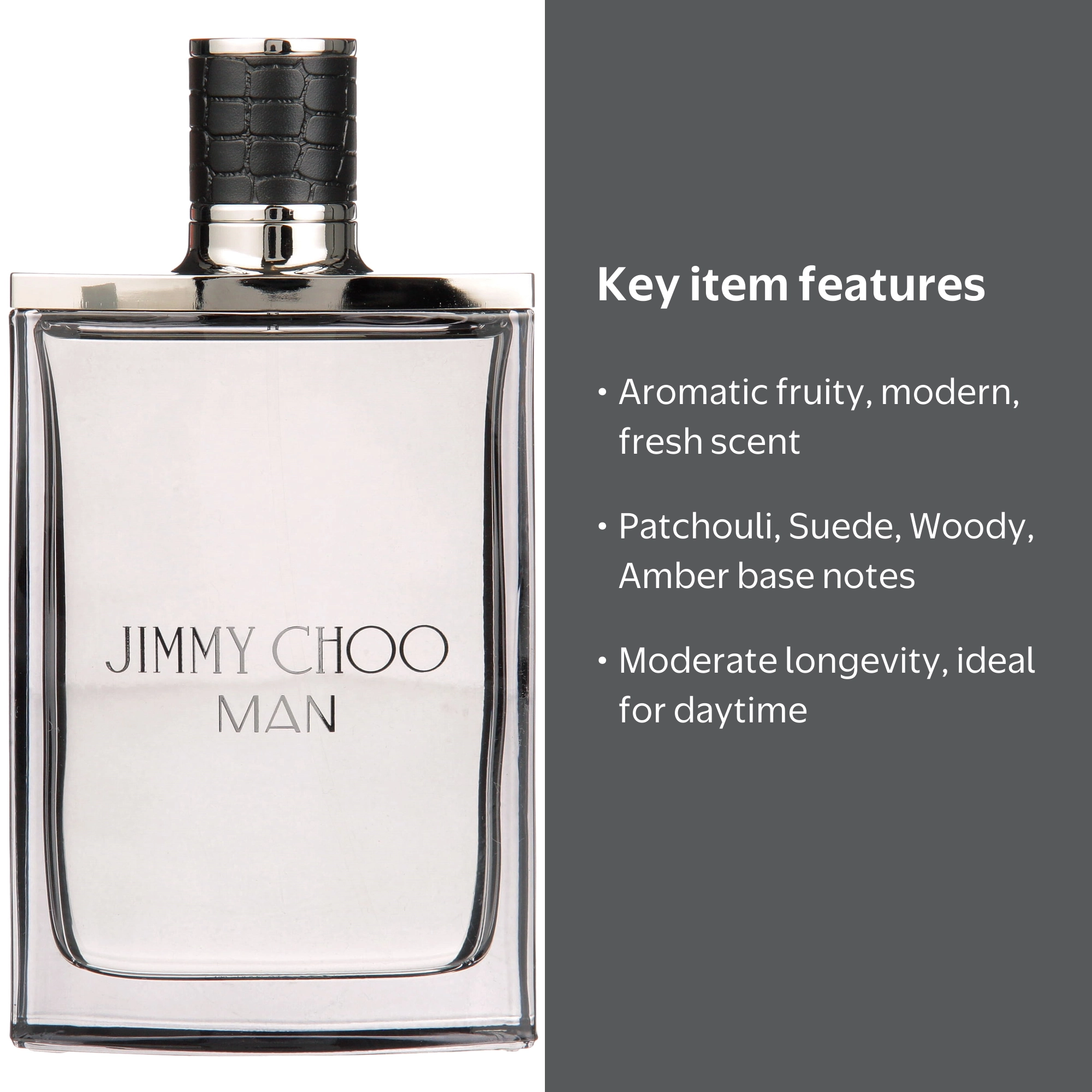Jimmy Choo Man Perfume Spray, Eau De Toilette for Men, 3.3 oz
