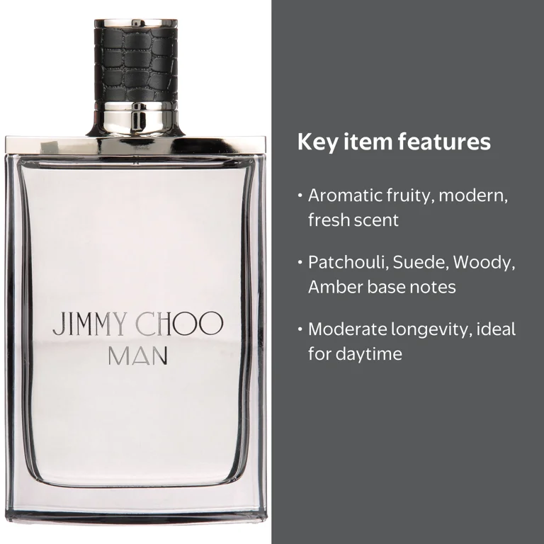 Jimmy Choo Man Perfume Spray, Eau De Toilette for Men, 3.3 oz
