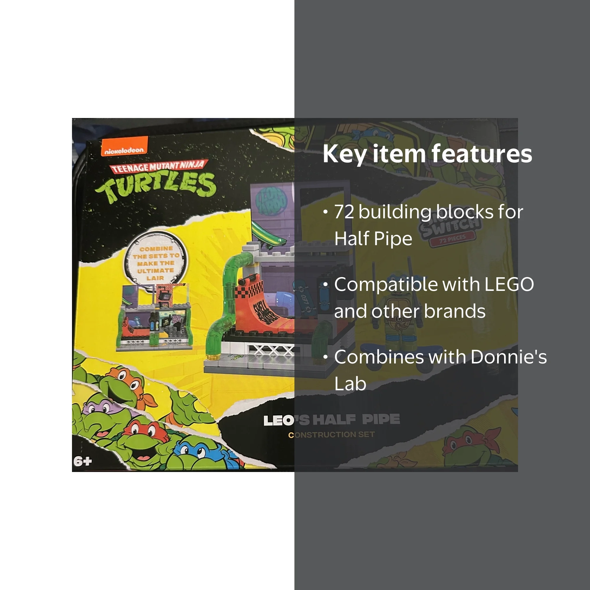 Teenage Mutant Ninja Turtles Snap & Switch Leo's Half Pipe