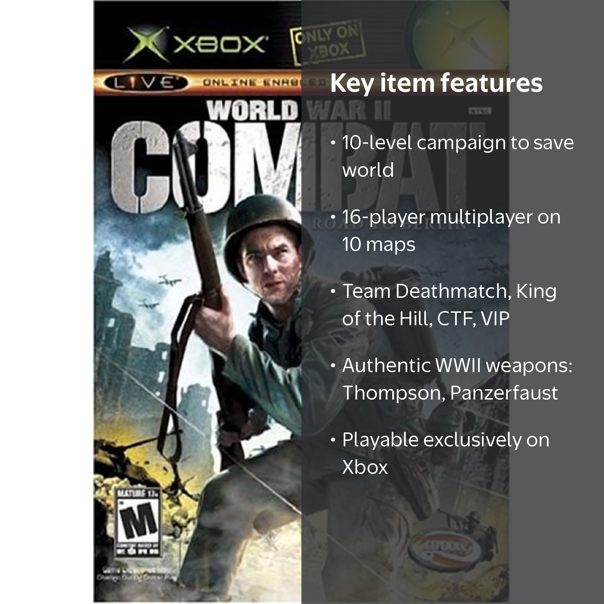 World War II Combat: Road to Berlin - Xbox - Walmart.com
