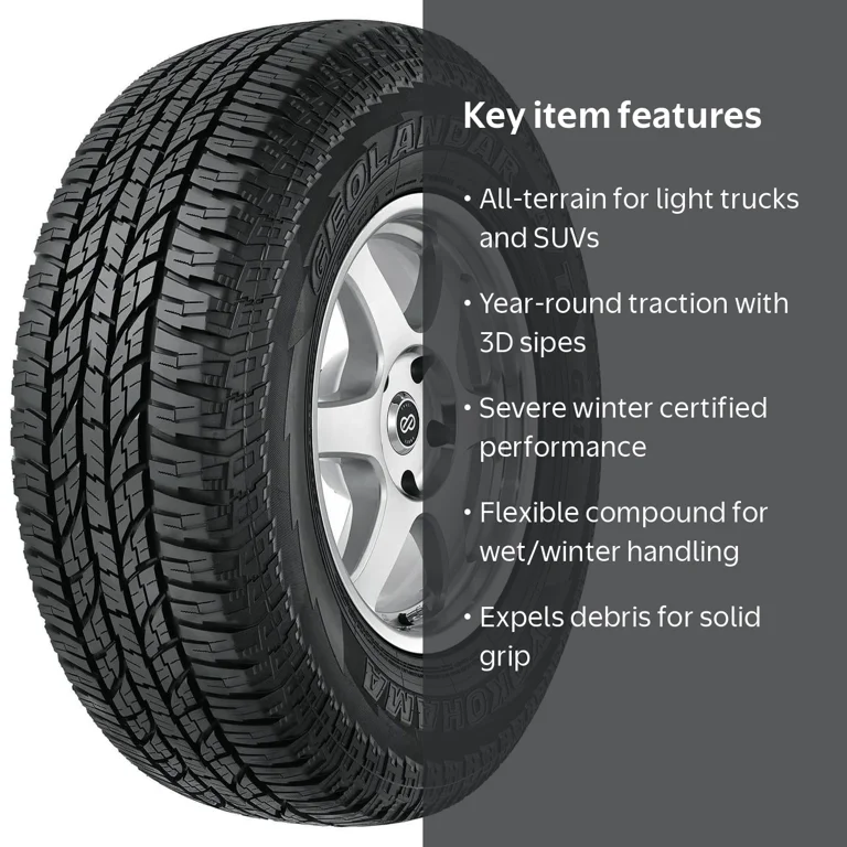 Yokohama, All Terrain Light Truck Tire, 215/60R17, 96H - Walmart.com