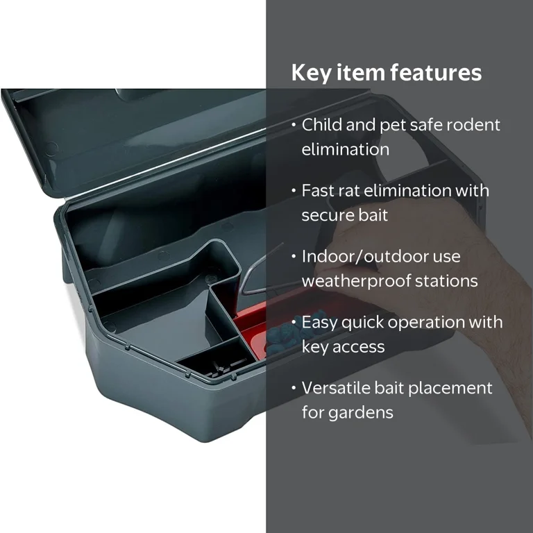 Redtop, Rat Bait Station, Outdoor, 2 Pack, Secure Bait - Walmart.com