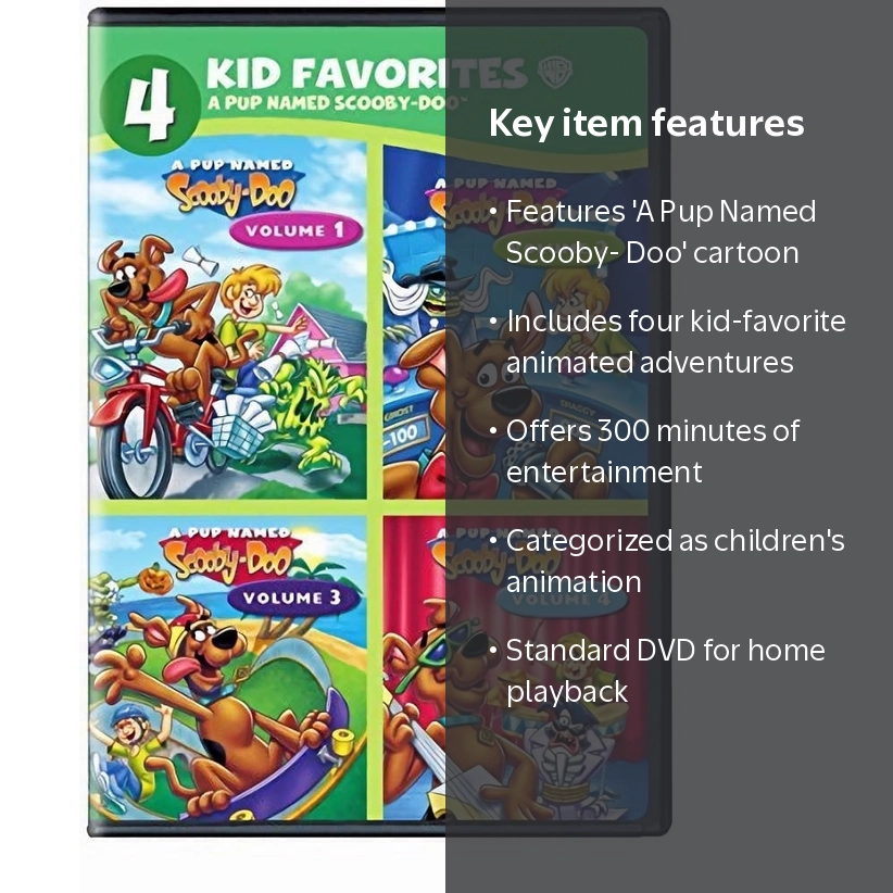 4 Kid Favorites: A Pup Named Scooby-Doo (DVD Set) [DVD] - Walmart.com