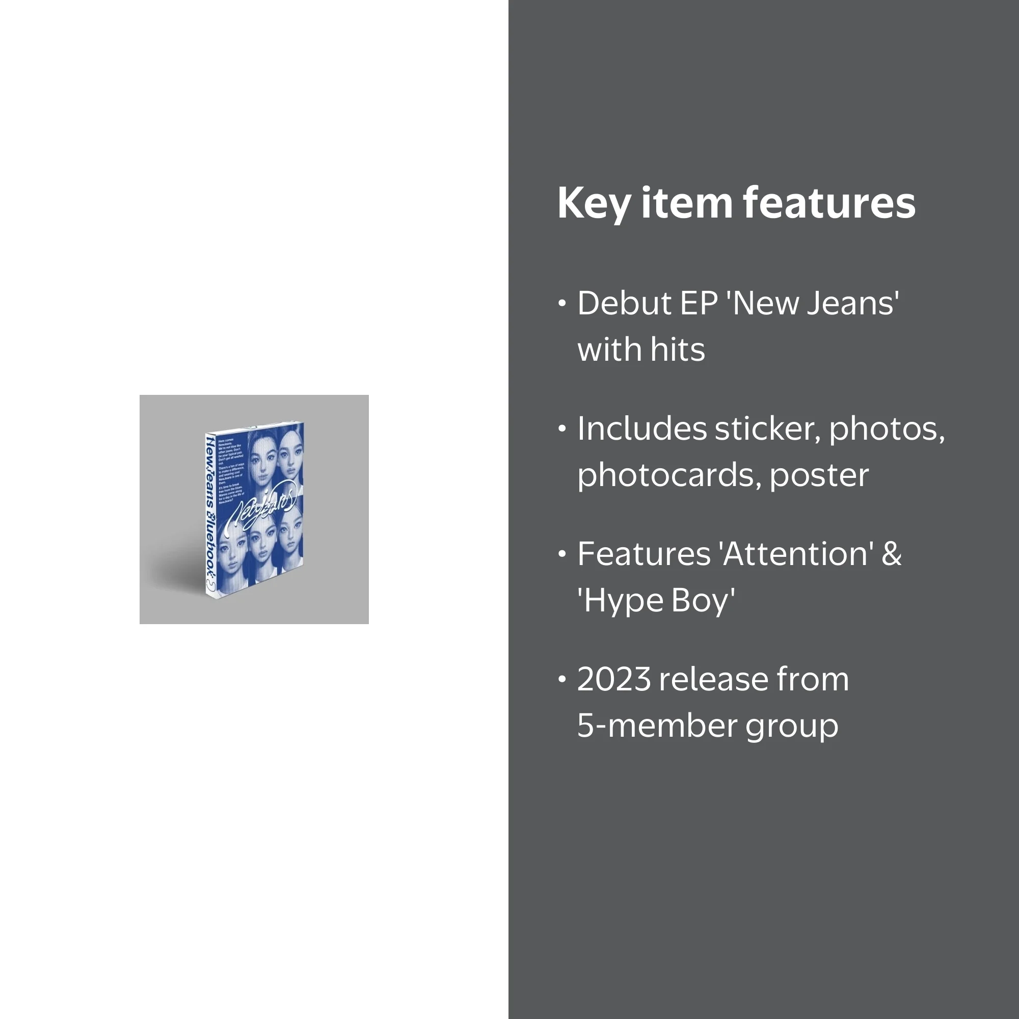 NewJeans 1st Ep New Jeans CD with stickers & photocards - Walmart.com