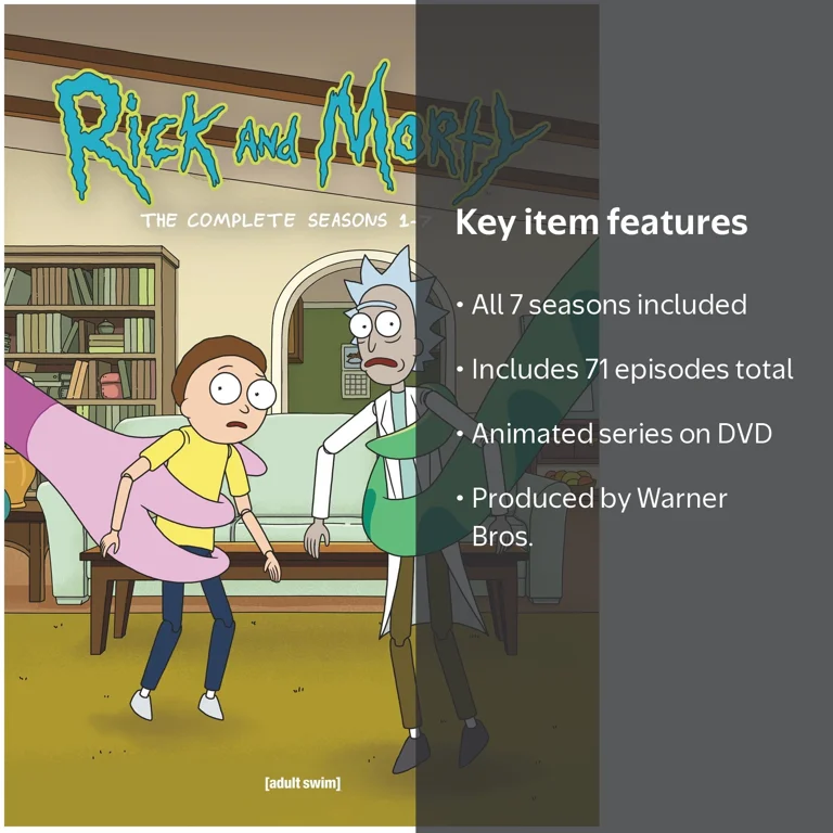 SDS, Rick and Morty DVD Set, Seasons 1‚Äì7, All 7 Seasons, 71