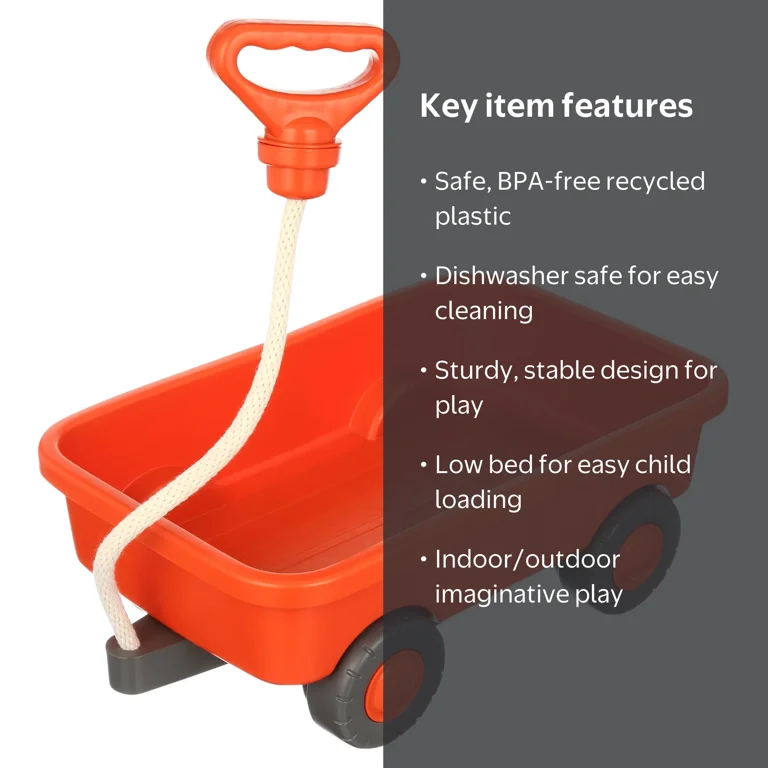 Green Toys (グリーントイズ) ワゴン dwos6rj Green Toys, Wagon Indoor Outdoor Toy, Orange - Walmart.com