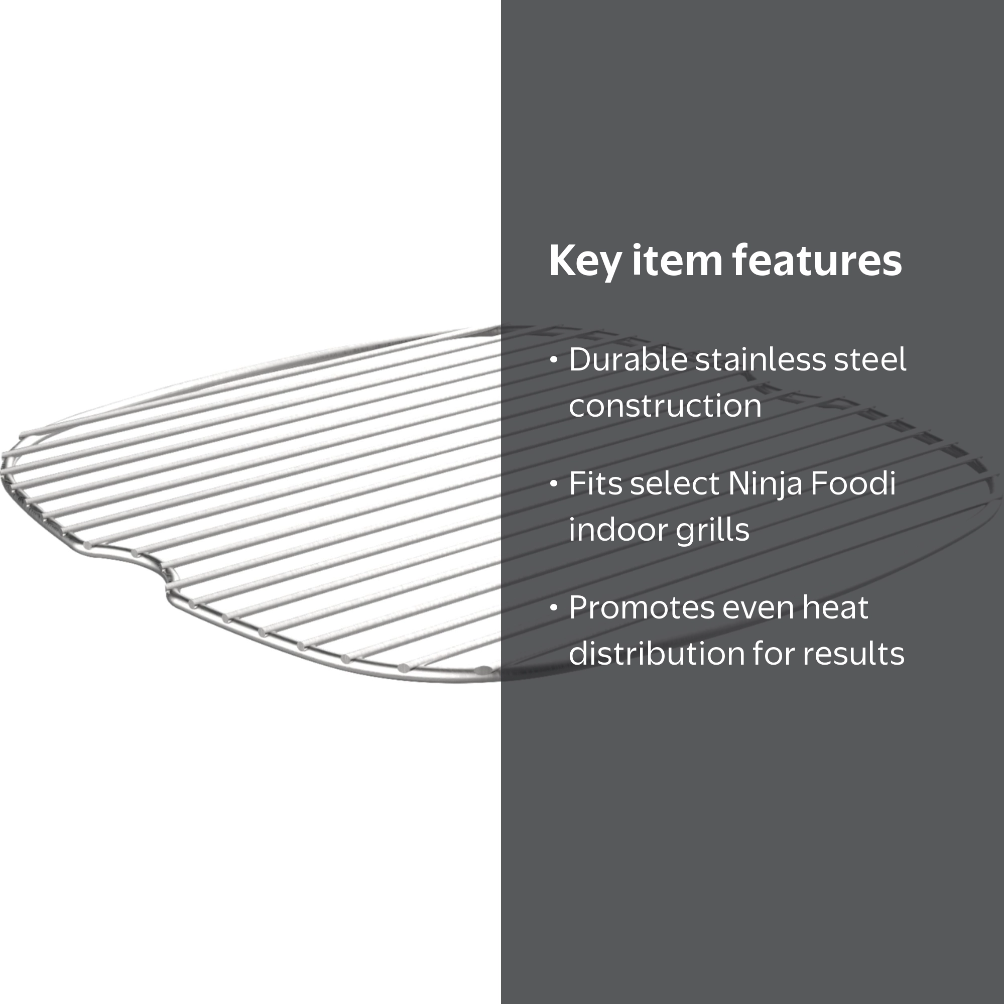 Ninja Foodi Indoor Grill Roast Rack 131FY300, Stainless Steel