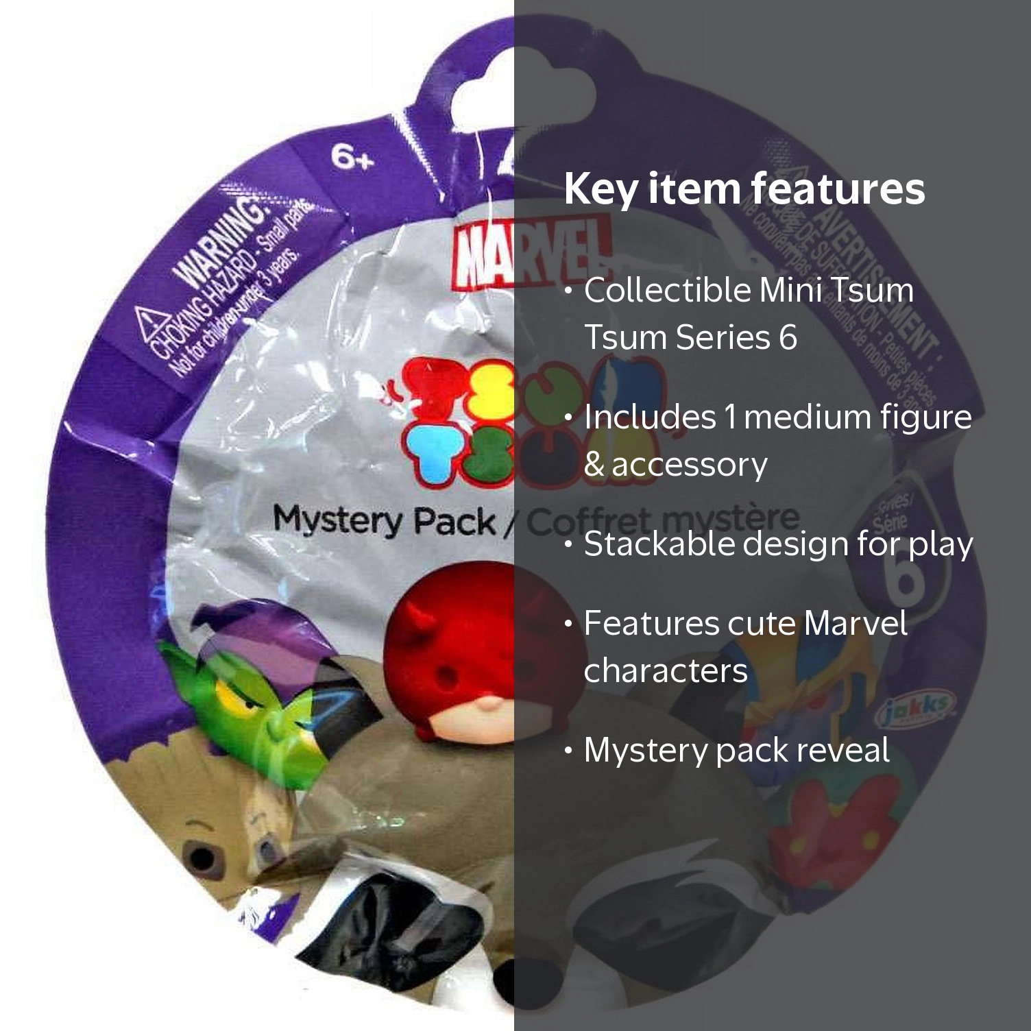 Disney Marvel Tsum Tsum Series 6 Mystery Stack Pack - Walmart.com