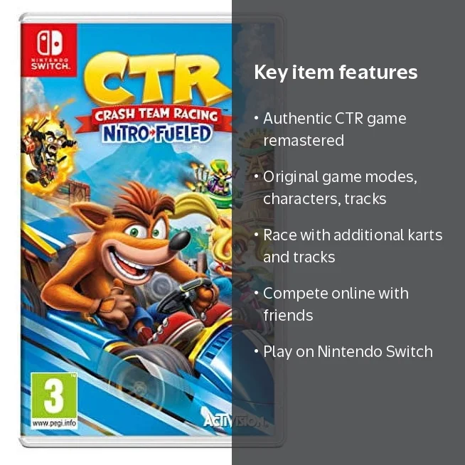 Crash? Team Racing Nitro-Fueled (Nintendo Switch) - Walmart.com