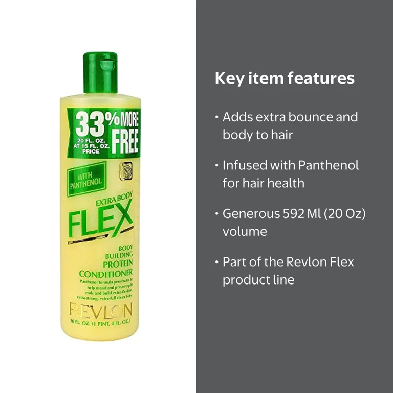 Revlon Flex Extra Body Conditioner 592 Ml / 20 Oz With Panthenol