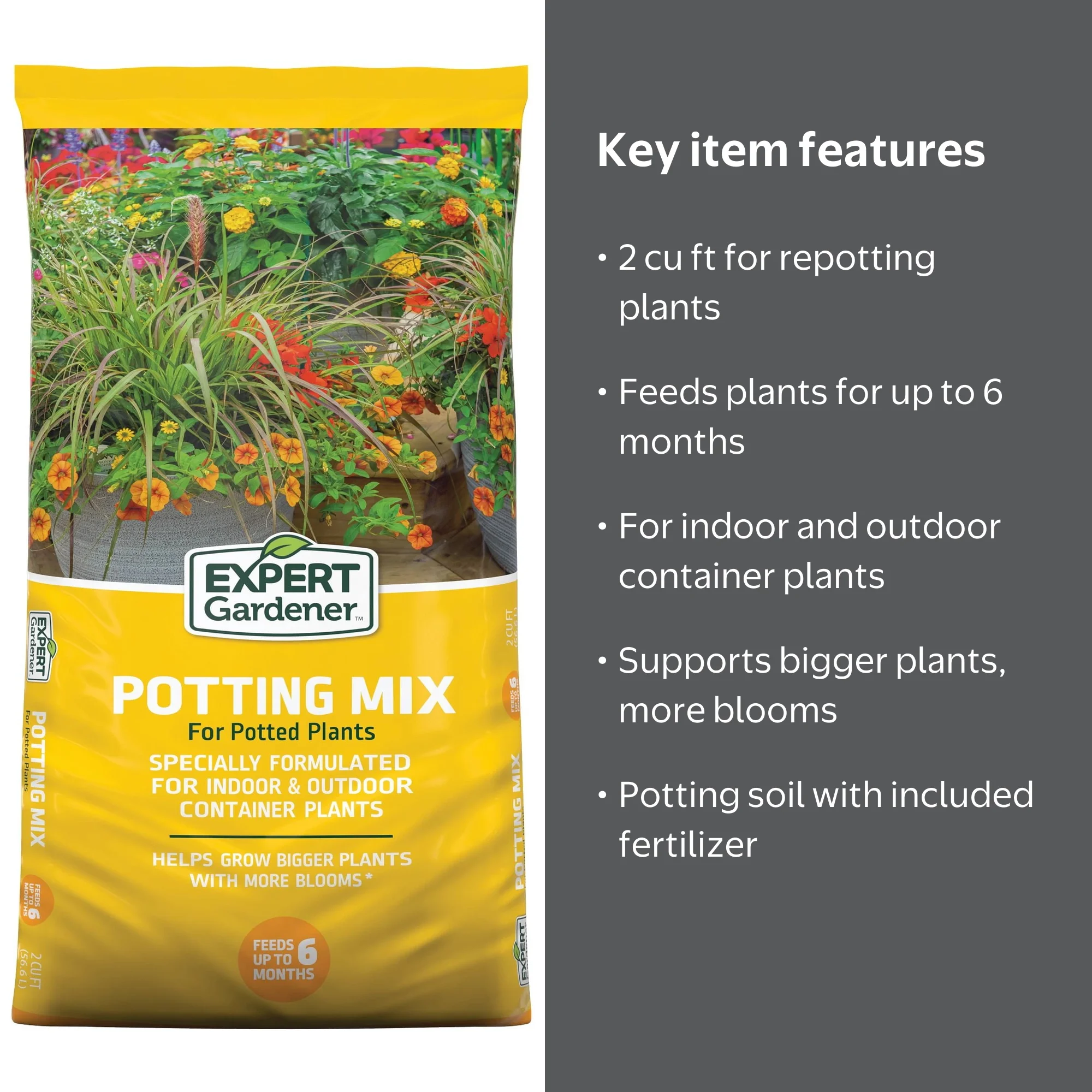 Expert Gardener Potting Mix for Potted Plants, 2 cu. ft.