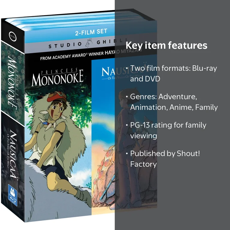 Princess Mononoke / Nausicaa of the Valley of the Wind 2-Film Set