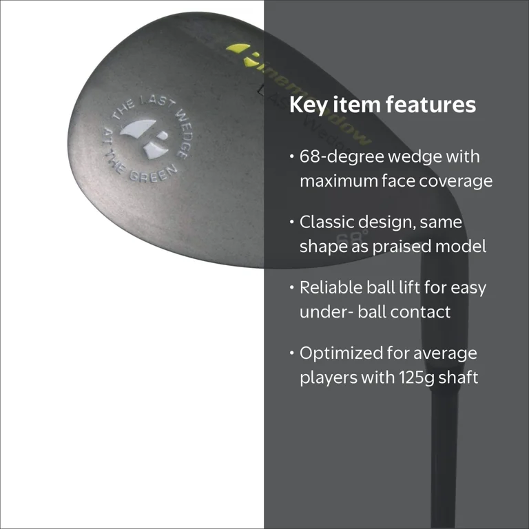 Pinemeadow Golf 68 Degree Wedge, Right Hand, Apollo Steel Shaft