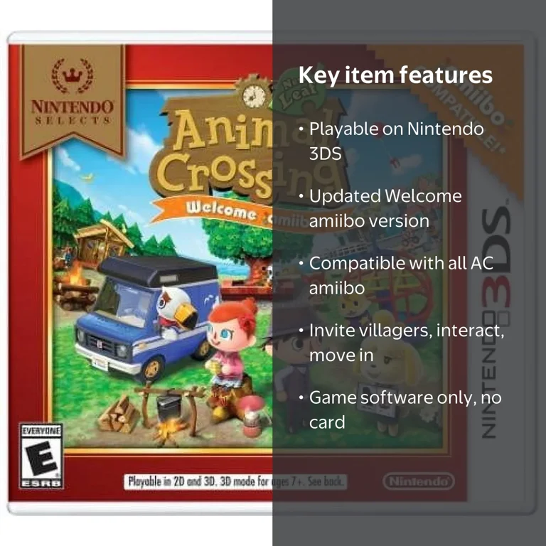 Animal Crossing: Welcome amiibo 3DS 豪州版 Nintendo Selects: Animal Crossing New Leaf Welcome Amiibo