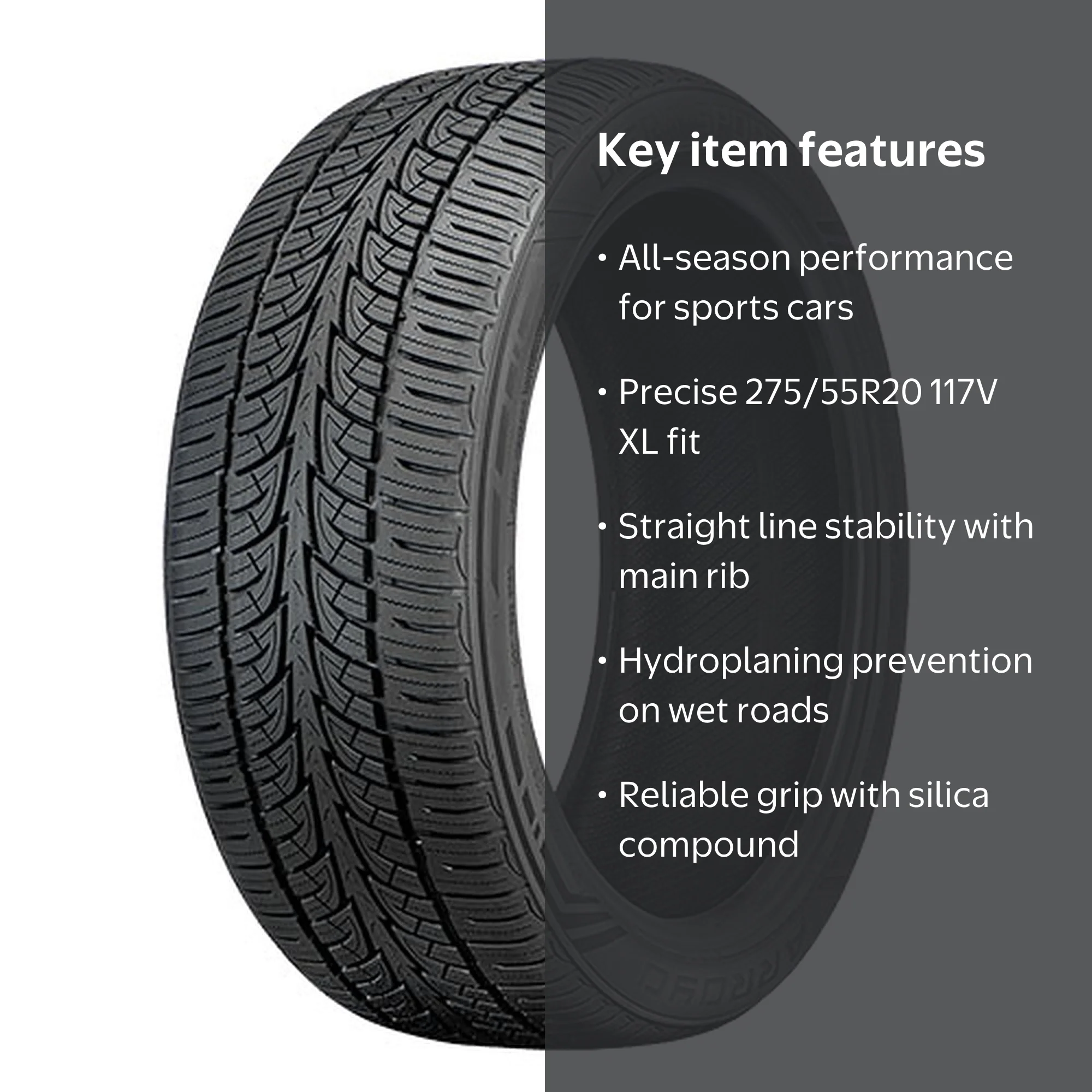 Arroyo Ultra Sport A/S UHP 275/55R20 117V XL All-Season Passenger