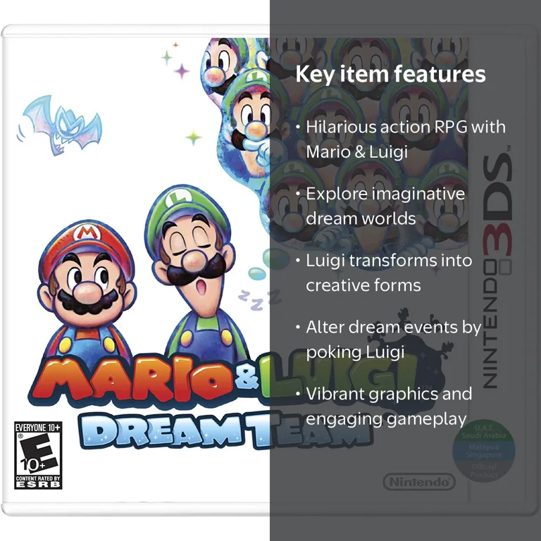 Mario and Luigi: Dream Team - Nintendo 3DS (World Edition