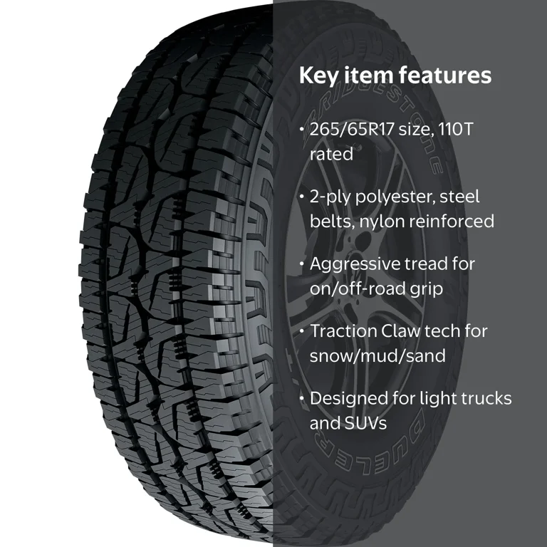 Bridgestone Dueler A/T Revo 3 All Terrain 265/65R17 110T Light