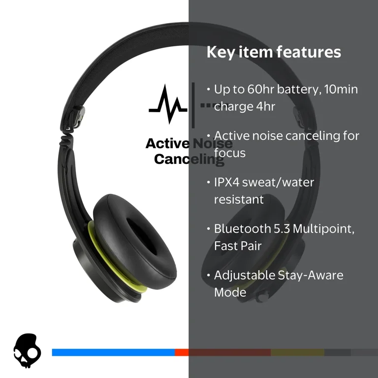 Skullcandy Icon¬Æ ANC XT Wireless On-Ear Headphones - Walmart.com