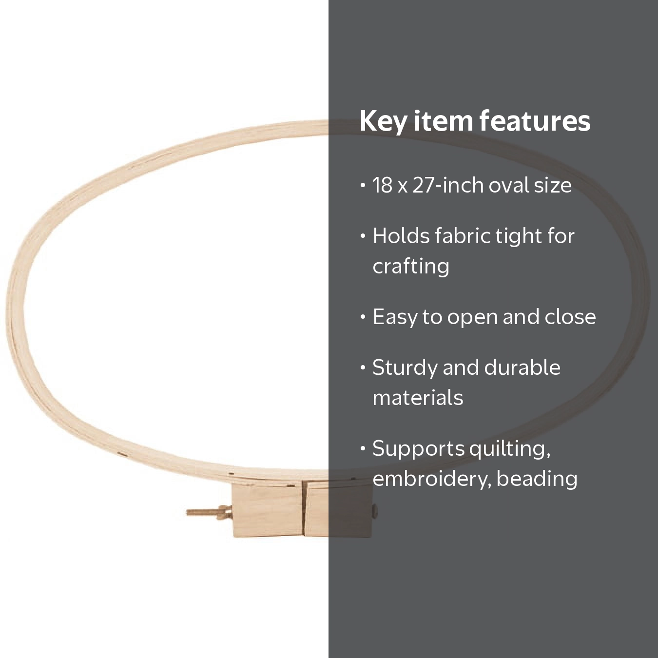 Darice 18 by 27-Inch Oval Quilting Hoops, Large - Walmart.com