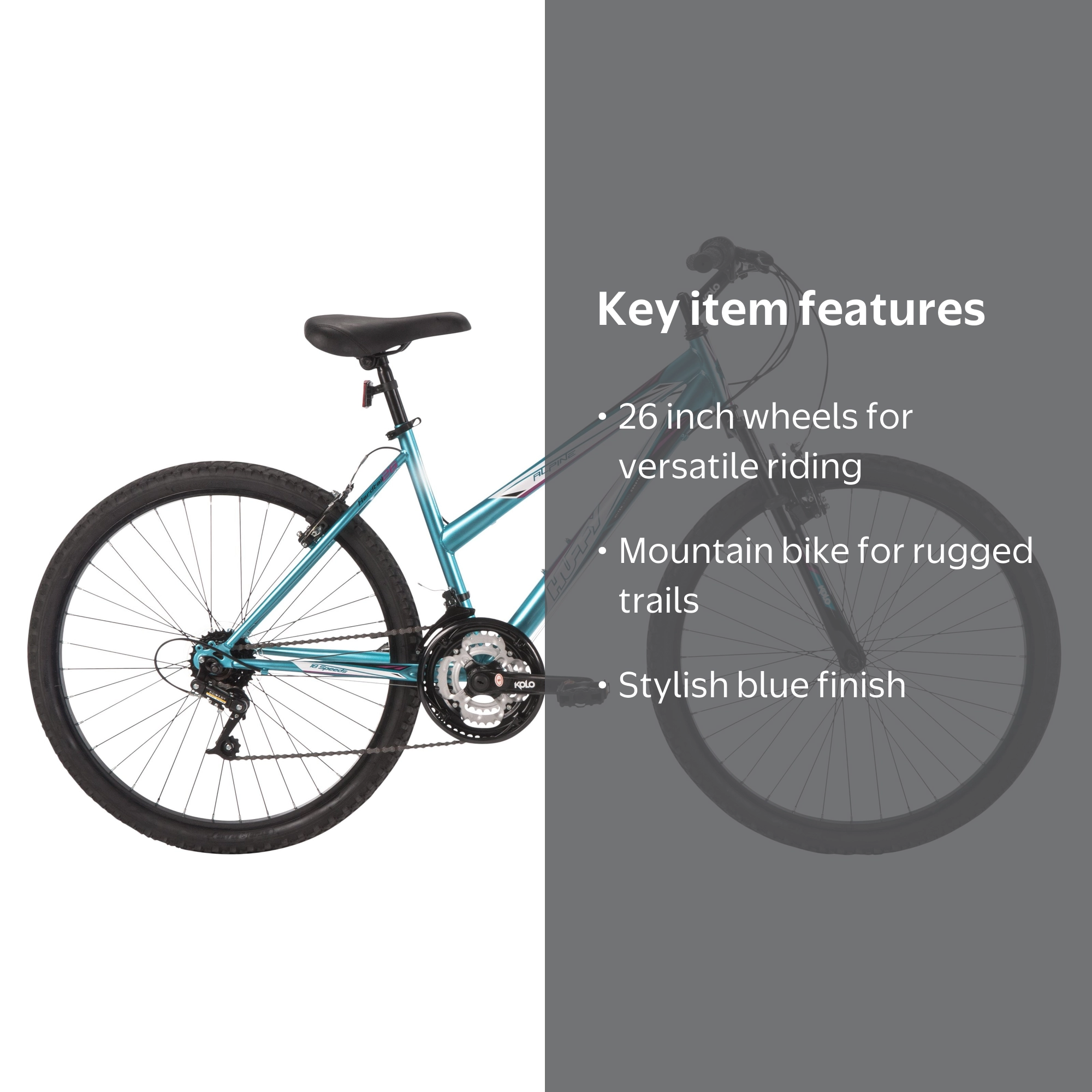 Huffy Alpine 26 in. Mountain Bike - Blue - Walmart.com