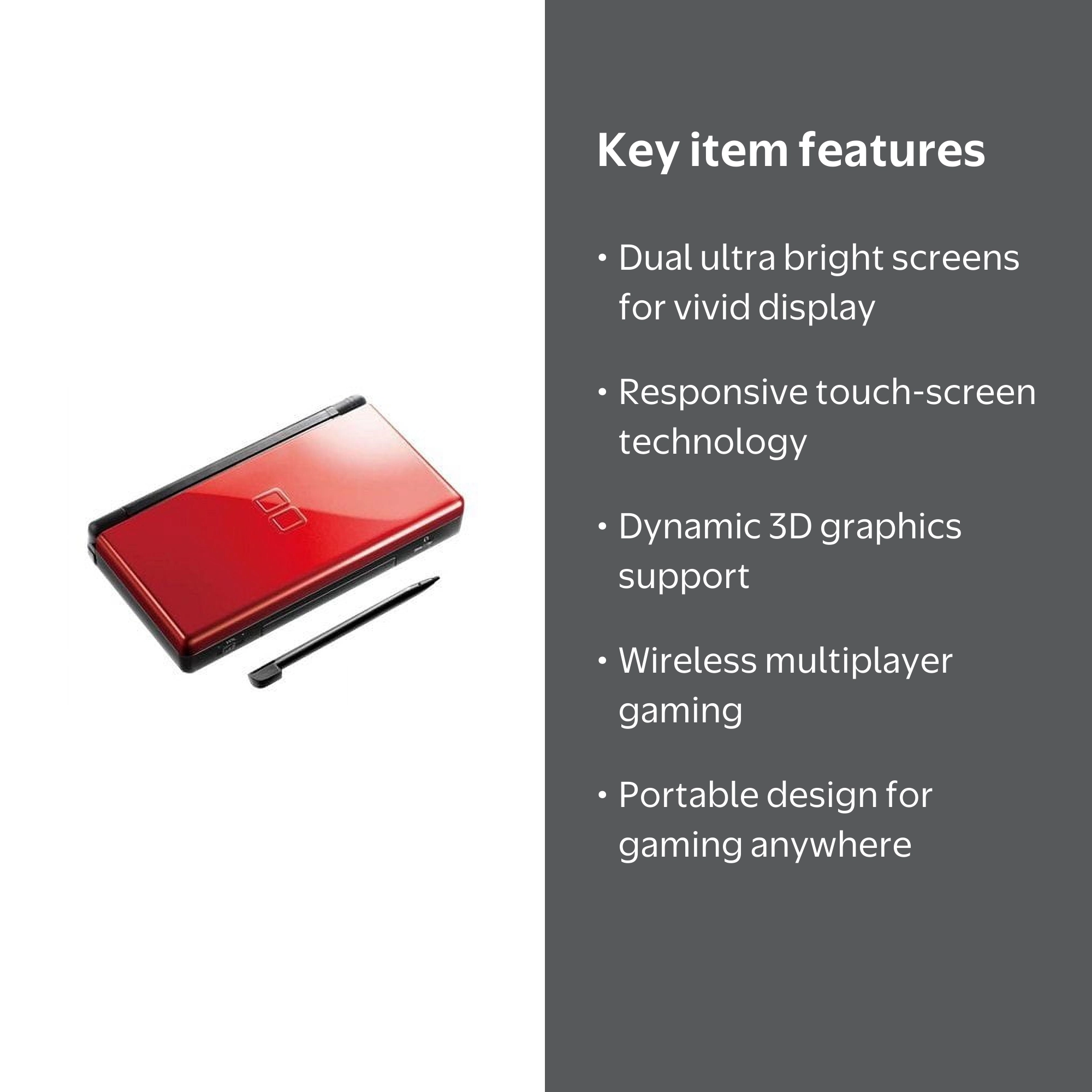 Nintendo DS Lite Portable Gaming Console, Touch-Screen - Walmart.com