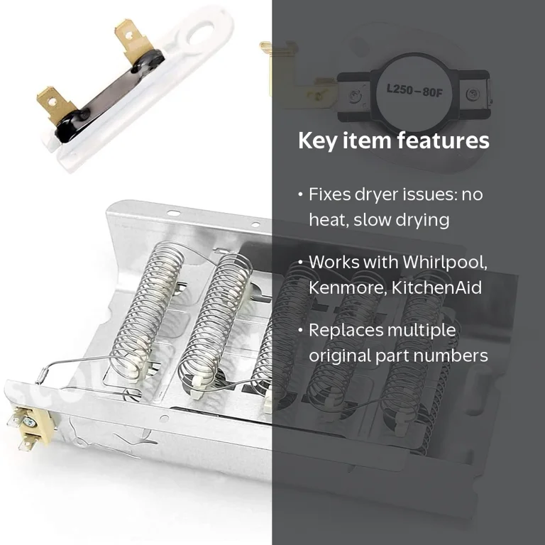 Bonison, Dryer Heating Element Kit, 10.75 x 7.44 x 2.99 inches