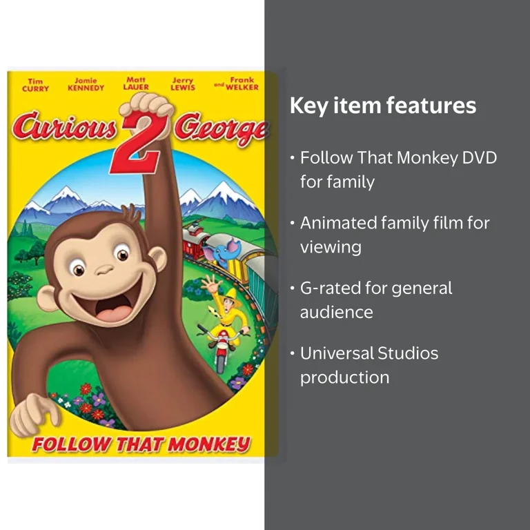 Universal Pictures, DVD, Curious George 2 Follow That Monkey