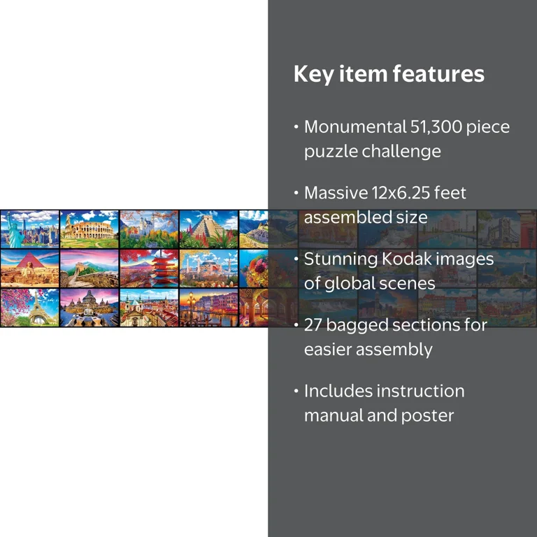 Cra-Z-Art Kodak World's Largest Adult Jigsaw Puzzle - 51,300