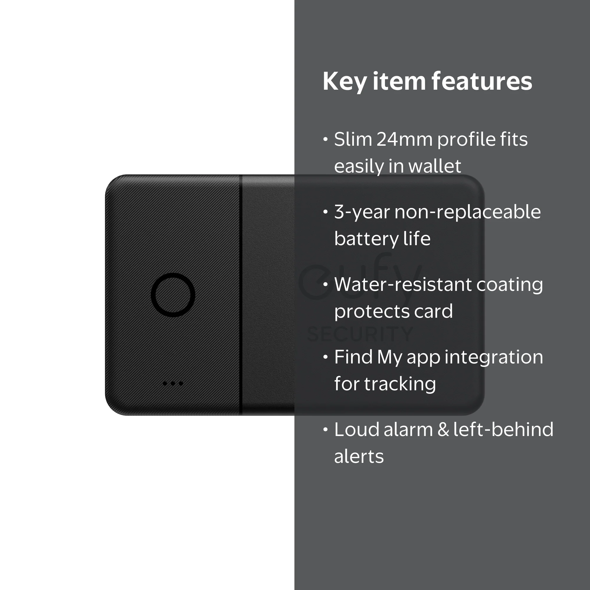 eufy SmartTrack Card Bluetooth Phone Tracker Find Items with Alarm
