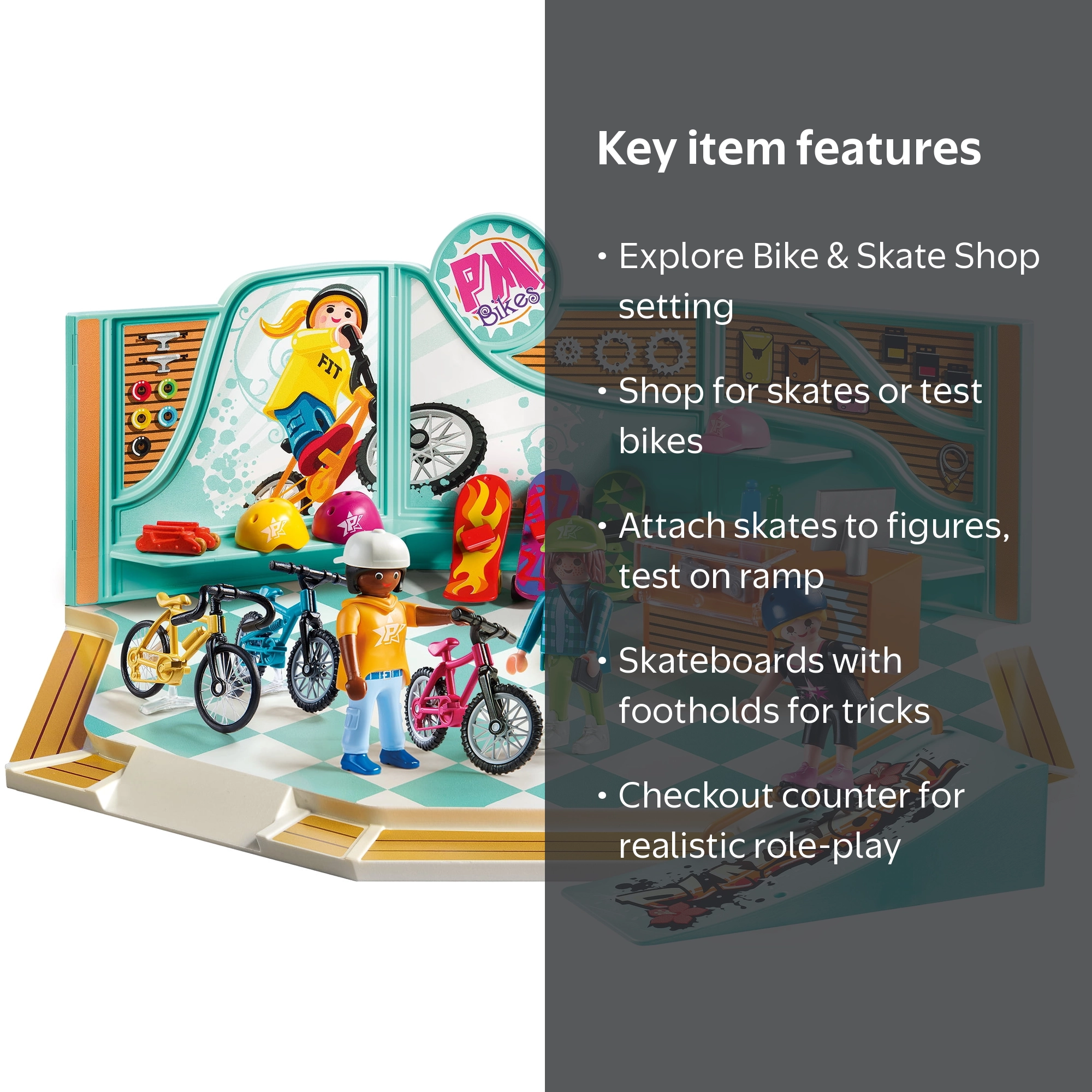 PLAYMOBIL Bike & Skate Shop - Walmart.com
