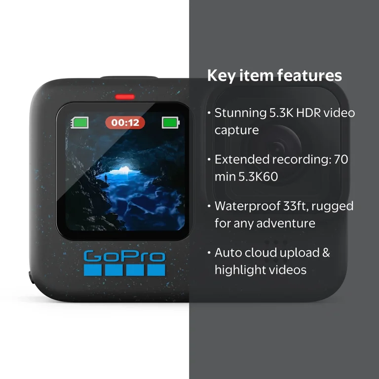 Free Shipping! GoPro HERO12 Black Action Camera with 5.3K HDR