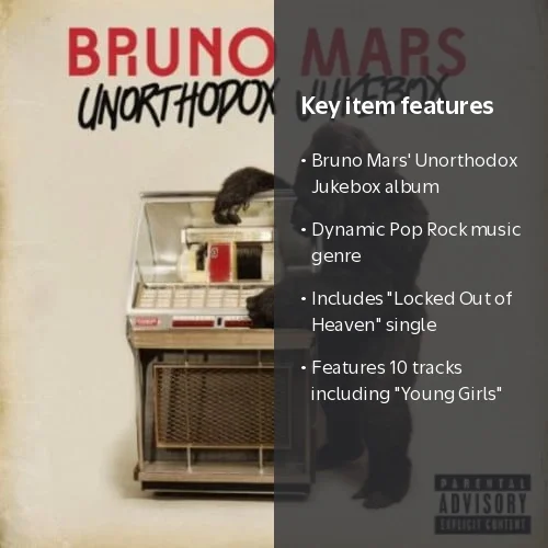 Atlantic, CD Music & Performance, Bruno Mars - Unorthodox Jukebox