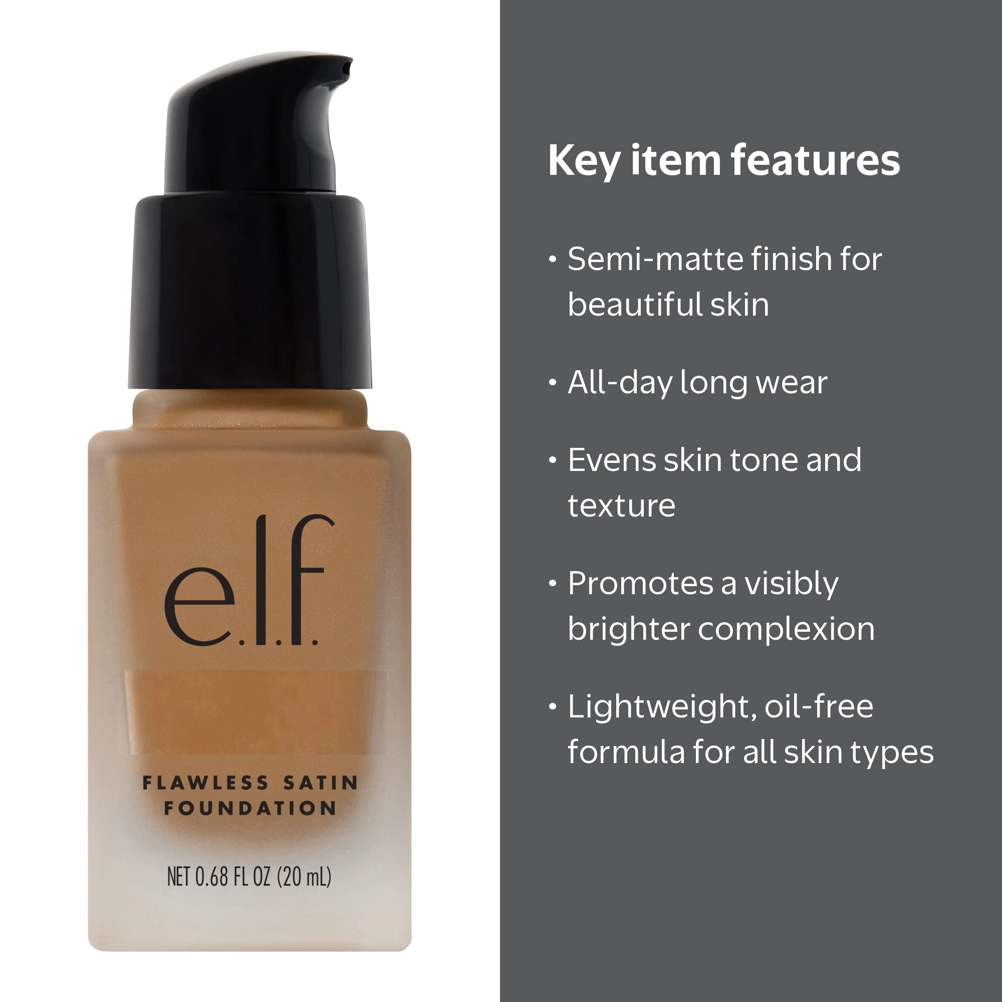 e.l.f. Cosmetics, Flawless Finish Foundation, 0.68 fl. oz., Linen