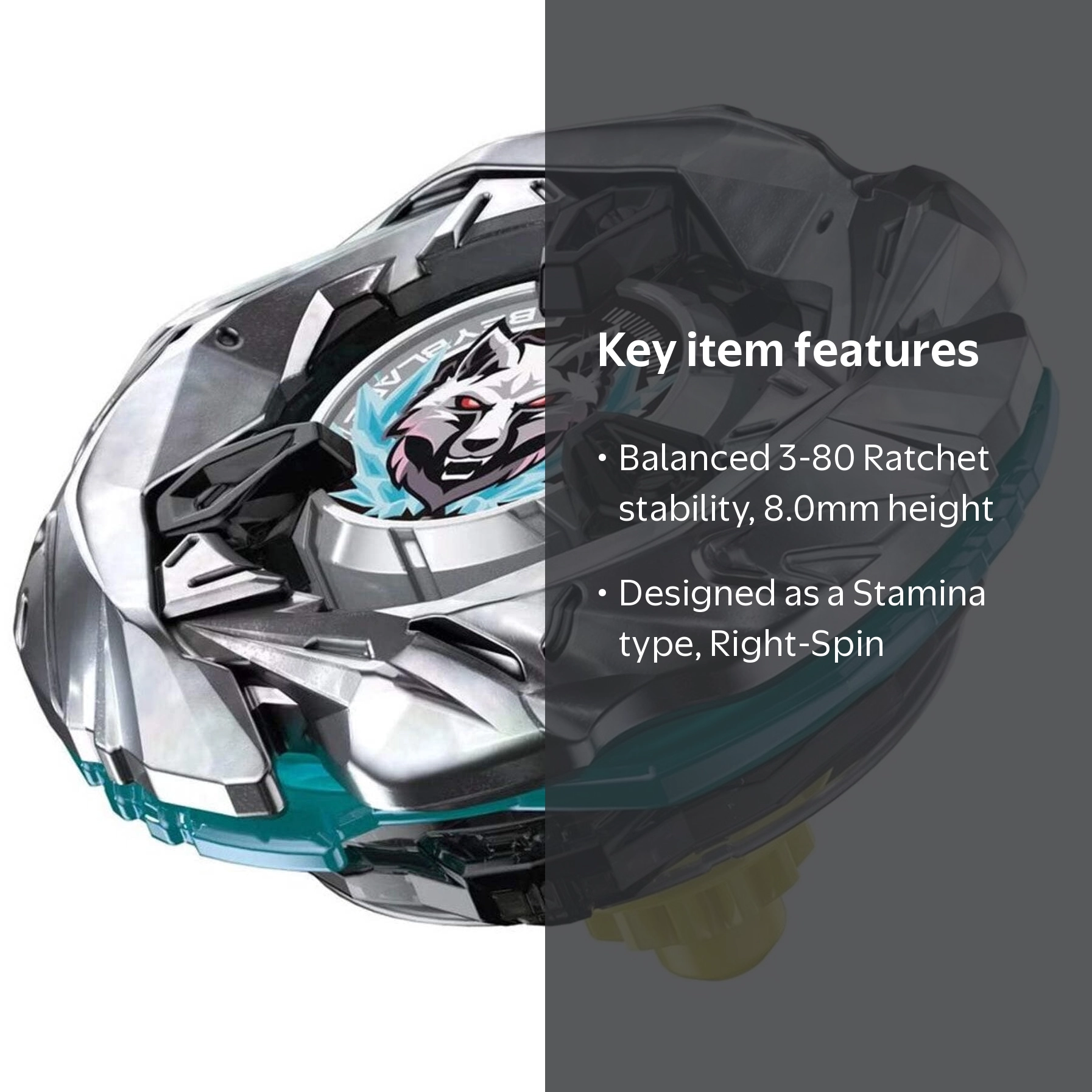 Takara Tomy, Beyblade X Starter, UX-08, Silver Wolf - Walmart.com