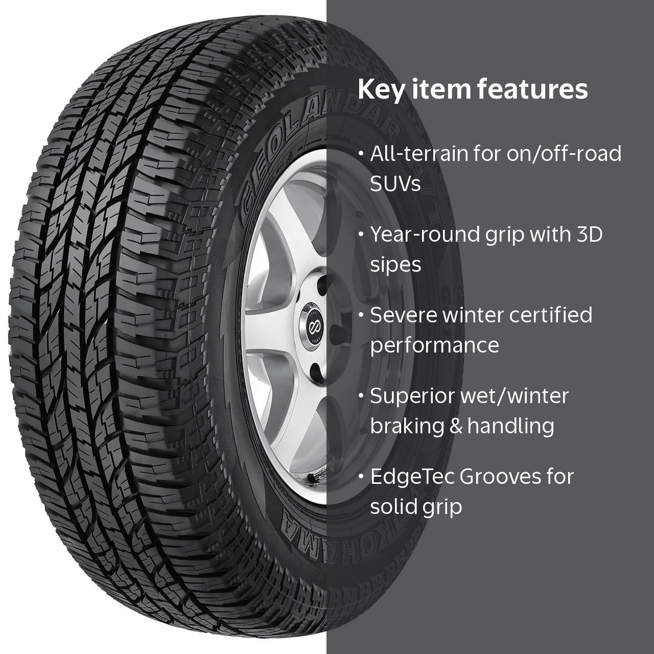 Yokohama Geolandar AT G015 All Terrain 265/60R18 110H Light Truck